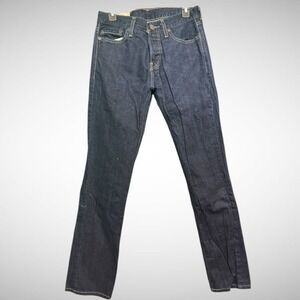 Hollister jeans Mens 30 X 32 Slim Straight Button Fly Blue Denim Pre Owned Pants
